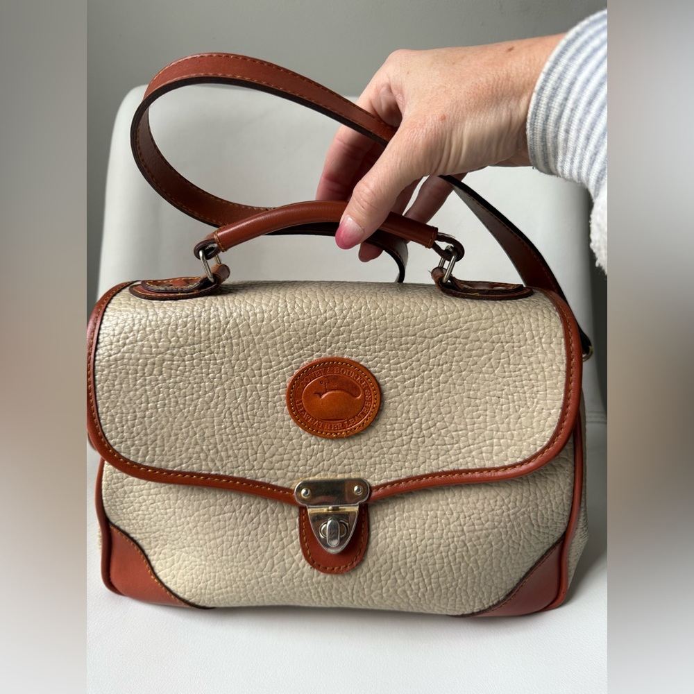 Dooney & Bourke 90s vintage satchel, All-Weather Leather collection
